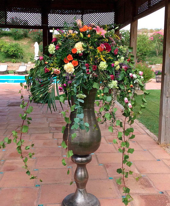 Decoración de flores en Tudela