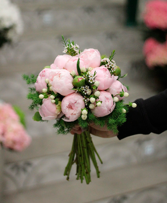 Ramo de Peonias Rosas